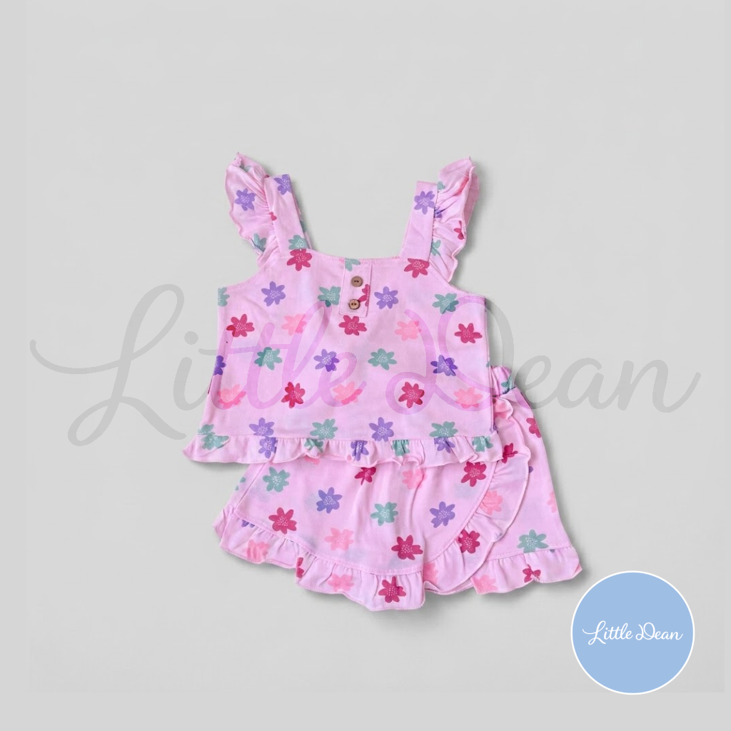 Ruffle Sando with Button and Skort