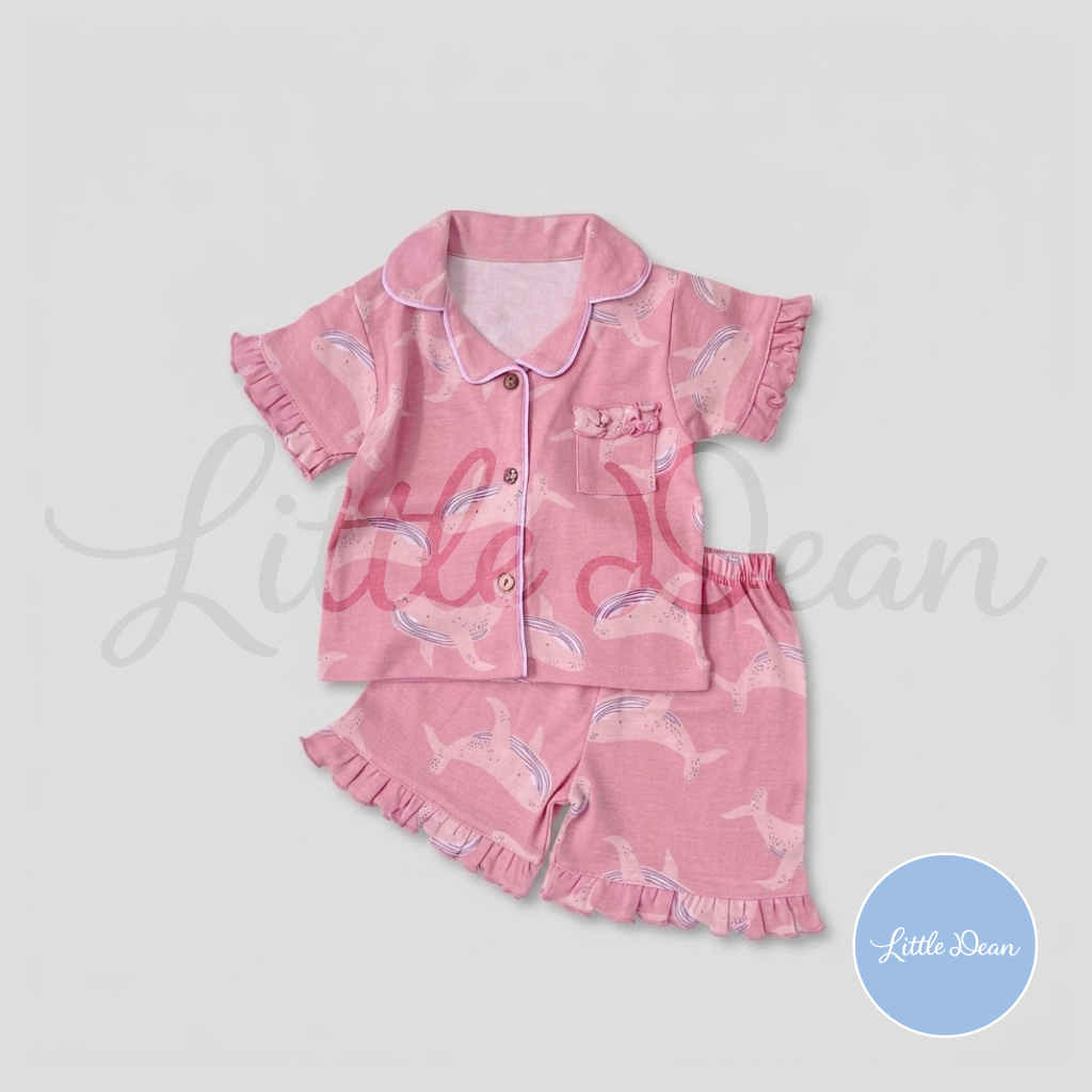 Buttondown Top and Shorts Pajama