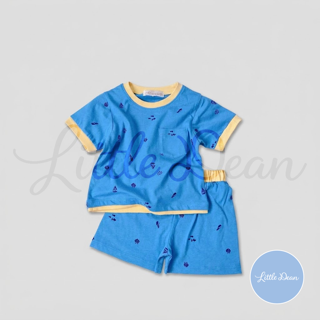 Ringer Shirt and Shorts Set