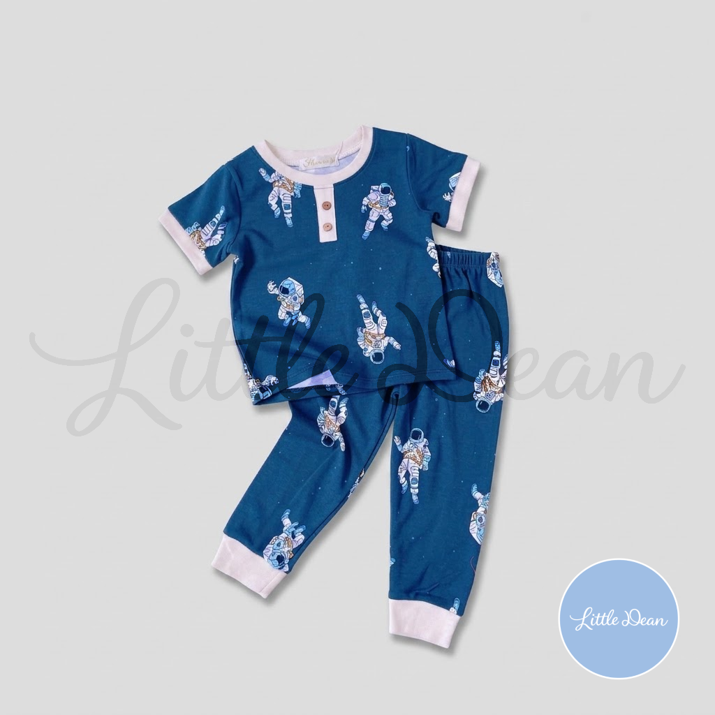 Ringer Shirt with Button and Pants