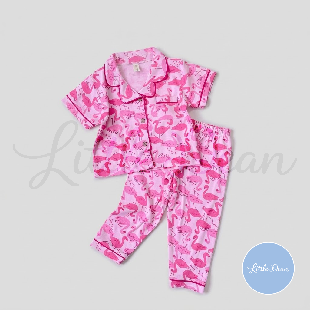 Button-down Top and Pants Pajama Set